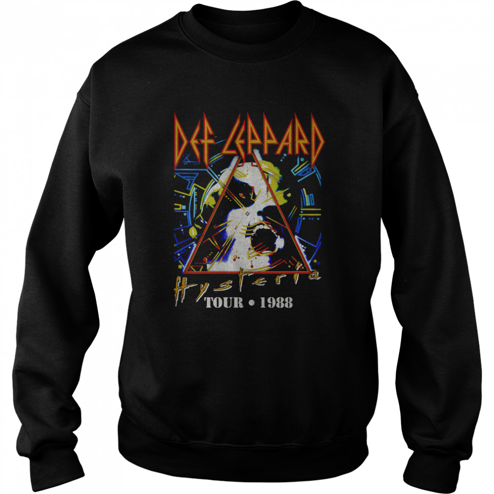 Black Hysteria Tour Def Leppard T- Unisex Sweatshirt