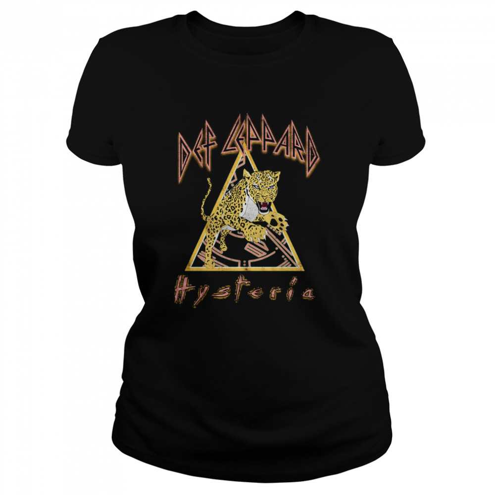 Def Leppard Hysteria Pouncing Leopard shirt Classic Women's T-shirt