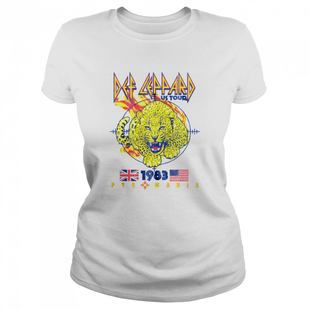 Def Leppard Pyromania Leopard 83 shirt Classic Women's T-shirt