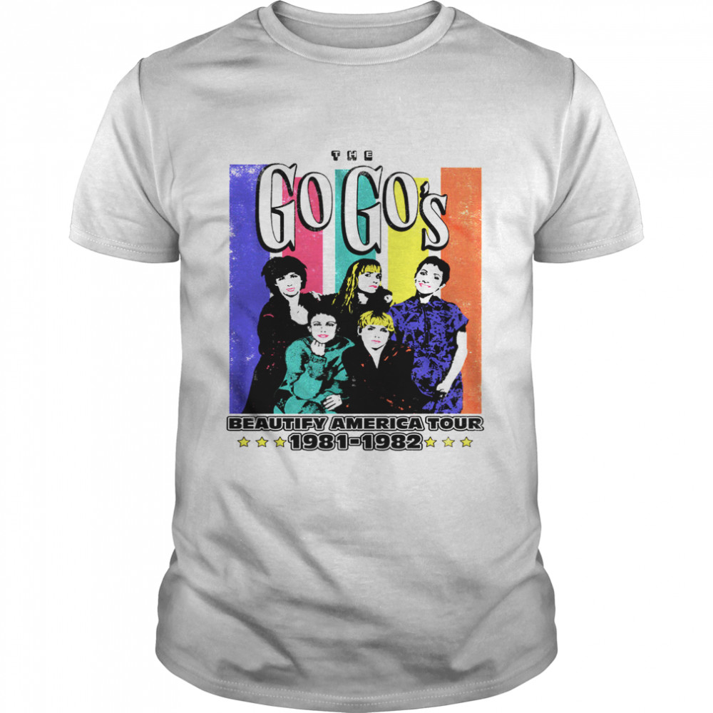 Go-Go’s Beautify America Tour 81-82 shirt Classic Men's T-shirt