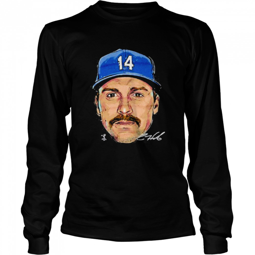 Kike Hernandez LA Dodgers Signature Long Sleeved T-shirt