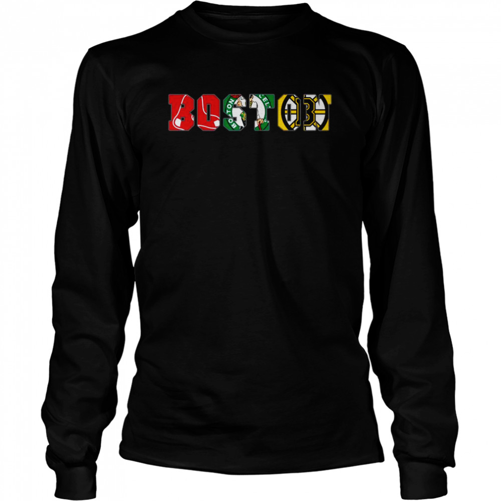 Official Champion Boston Sports team Boston Red Sox Boston Celtics Boston Bruins 2021 shirt Long Sleeved T-shirt