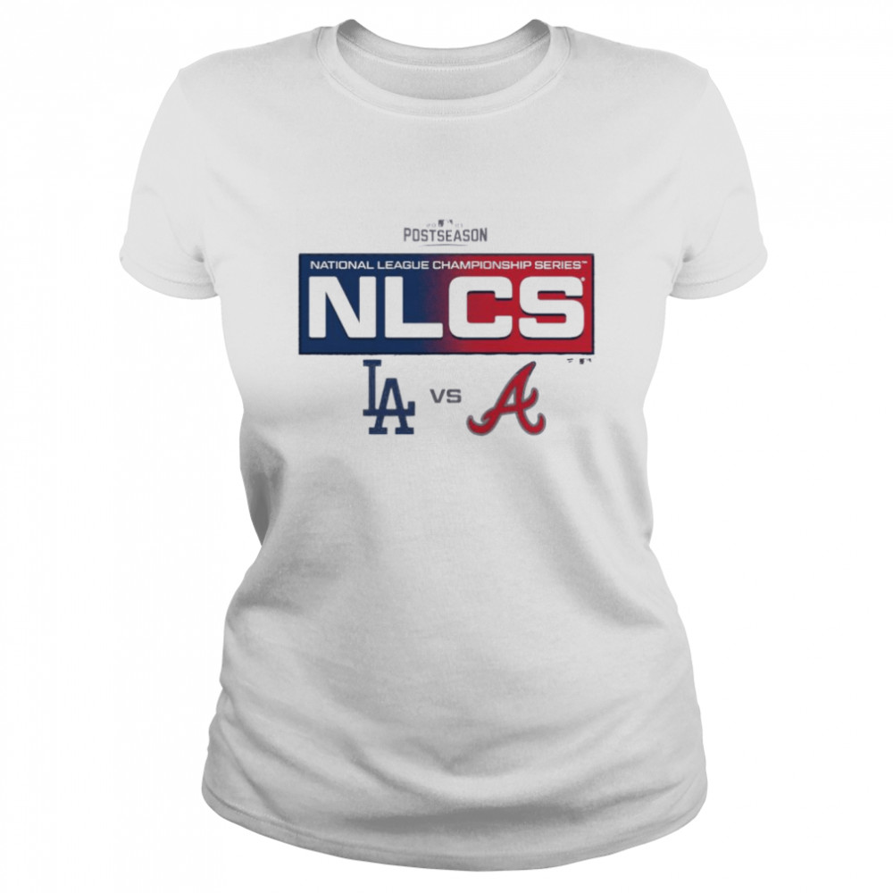 Atlanta Braves vs. Los Angeles Dodgers 2021 NLCS Matchup Batter’s Box shirt Classic Women's T-shirt