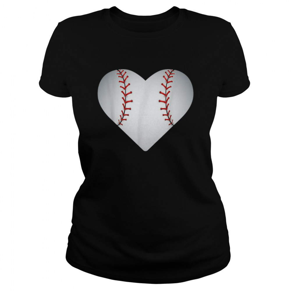 Baseball Softball Heart Classic Women's T-shirt