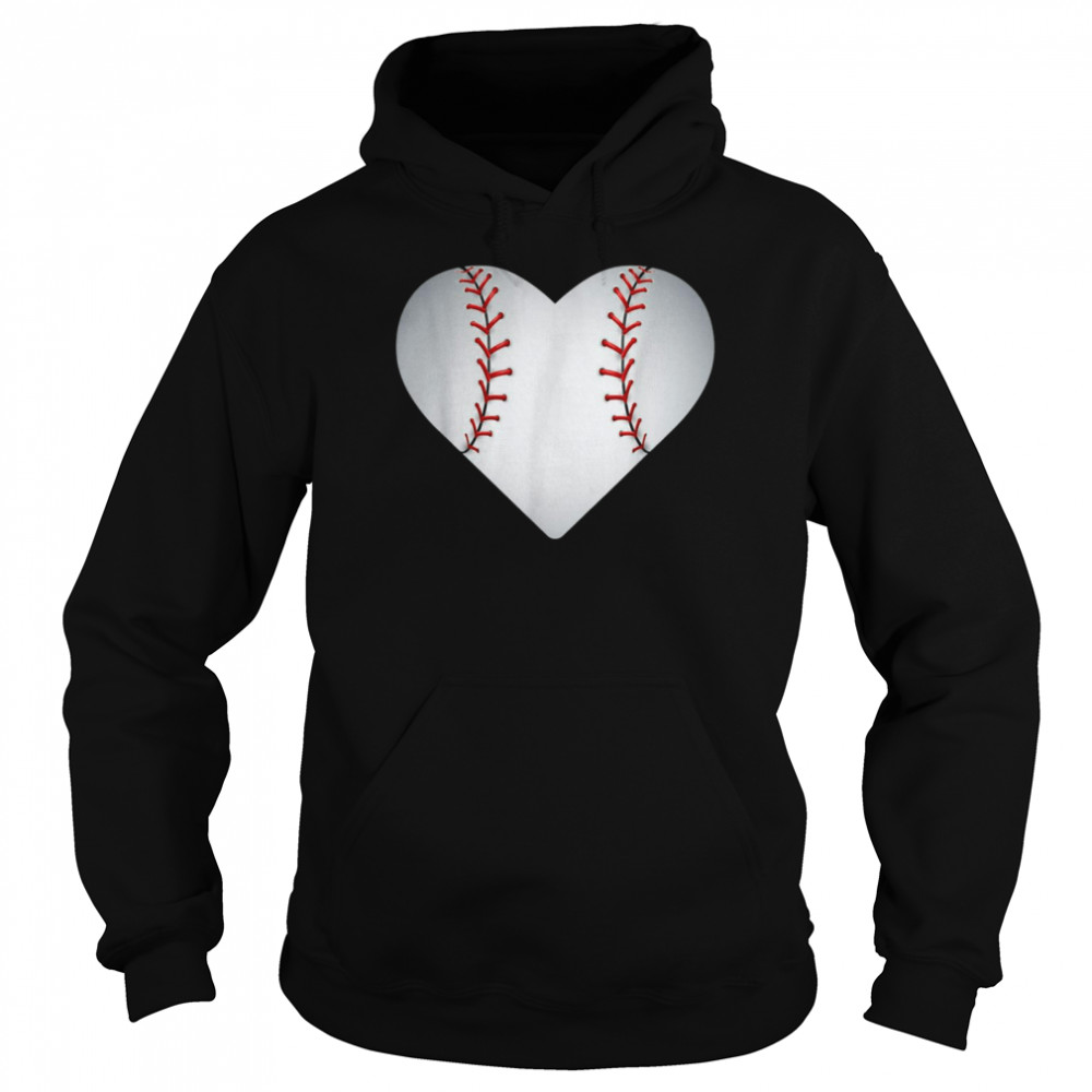 Baseball Softball Heart Unisex Hoodie