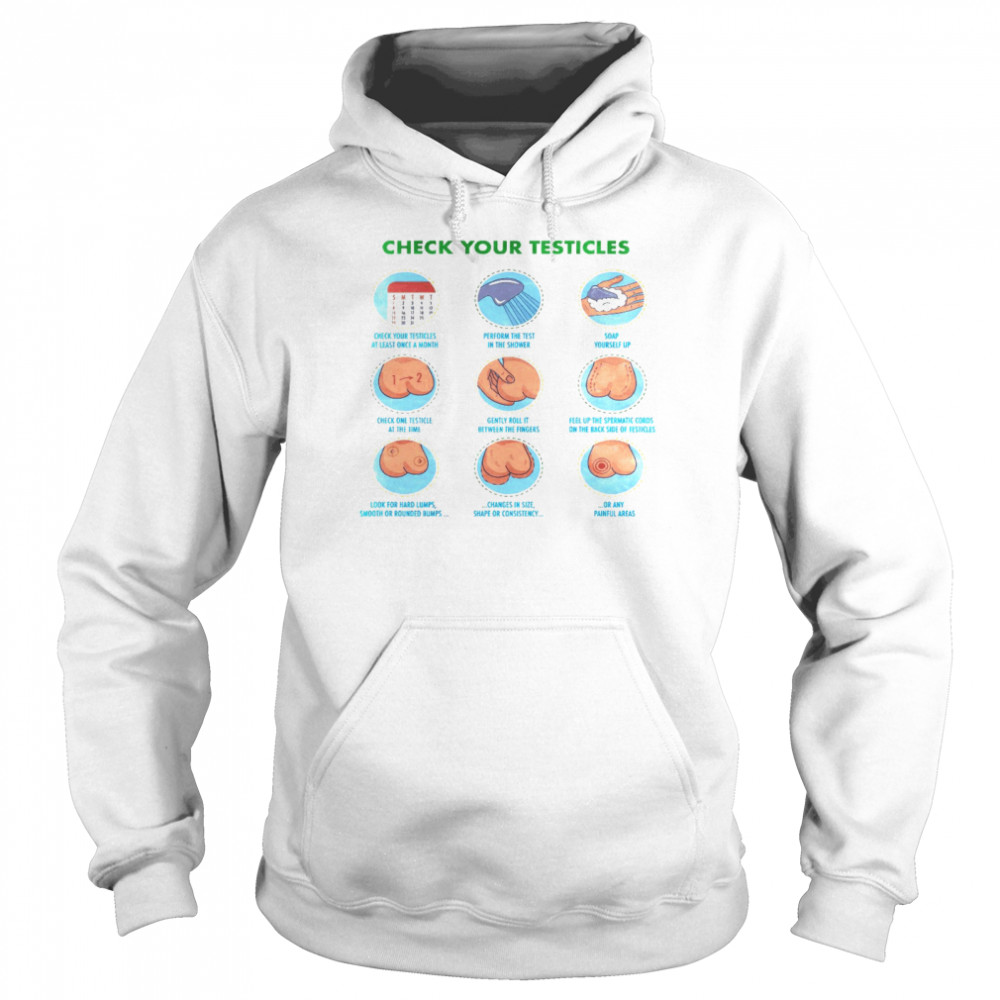 Check your testicles shirt Unisex Hoodie