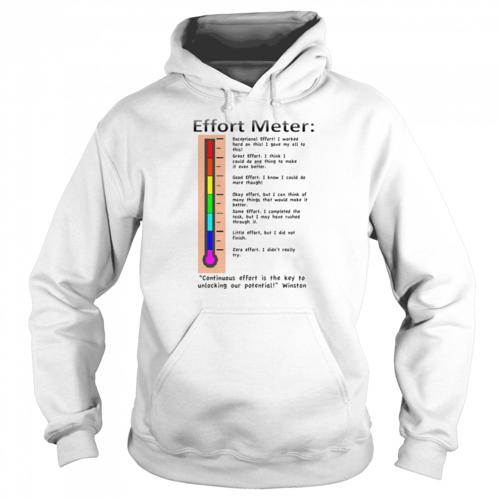 Effort meter shirt Unisex Hoodie