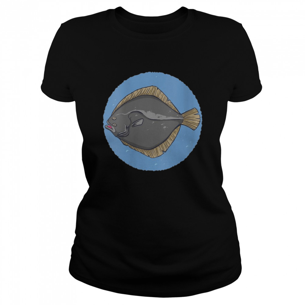 Fishing fisherman angler plaice fish fishing rod fishing Classic Women's T-shirt