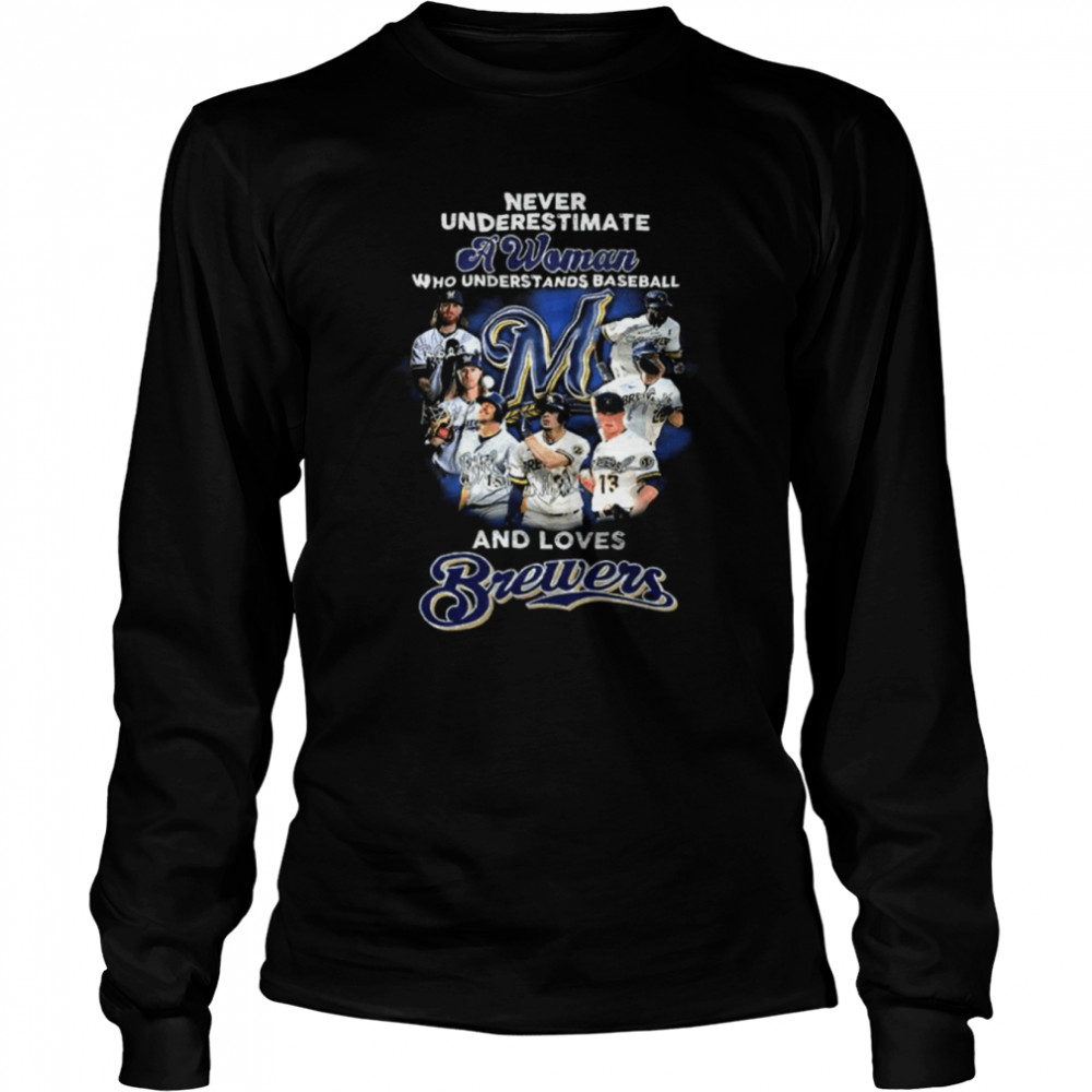 Metallic Atlanta Braves Baseball MLB Team Sport T- Long Sleeved T-shirt