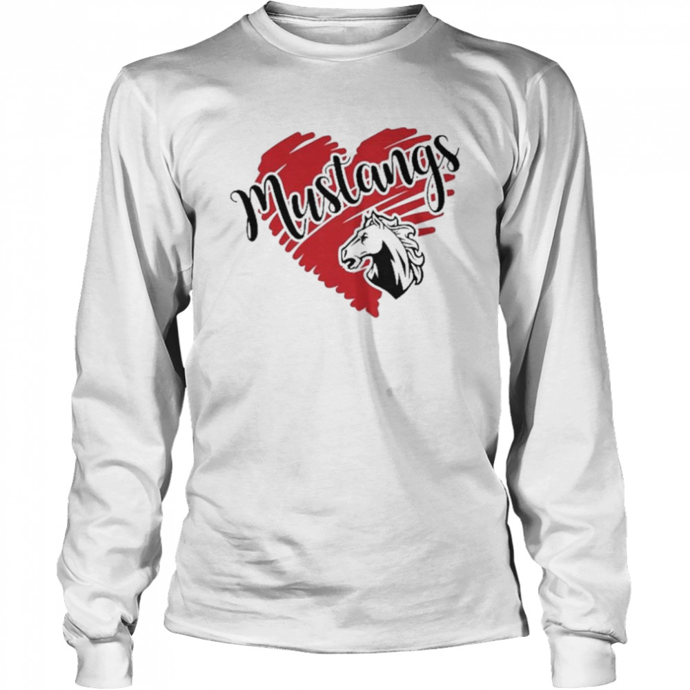 Mustangs football soccer baseball volleyball shirt Long Sleeved T-shirt