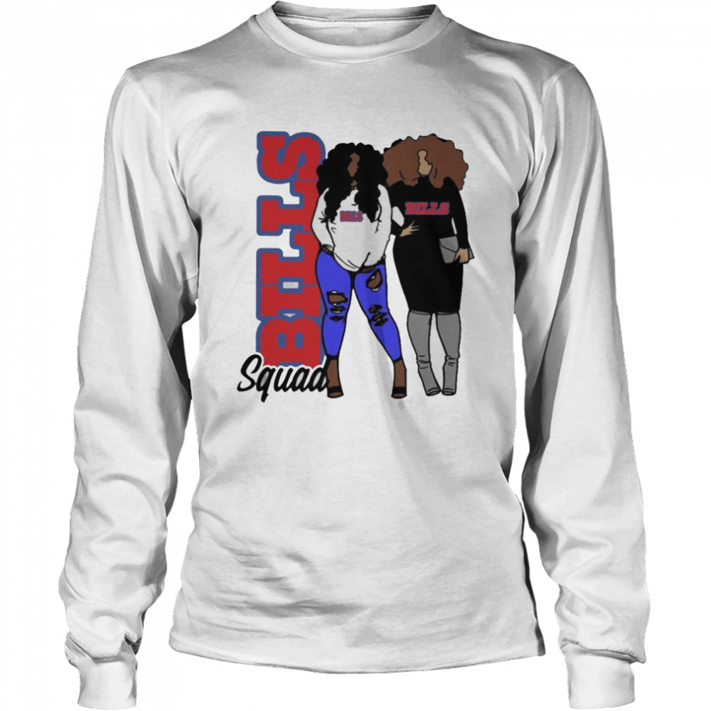 Official black woman friend buffalo bills squad shirt Long Sleeved T-shirt