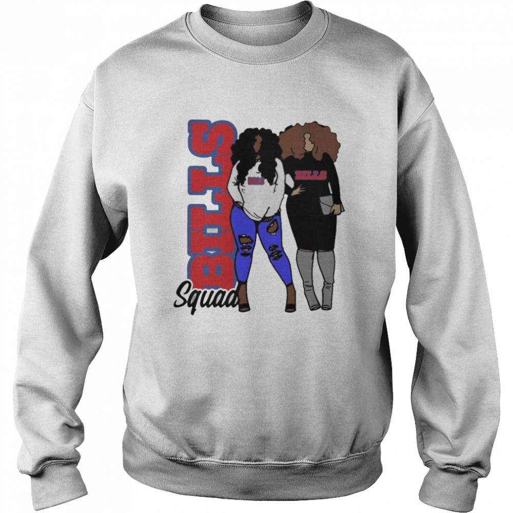 Official black woman friend buffalo bills squad shirt Unisex Sweatshirt