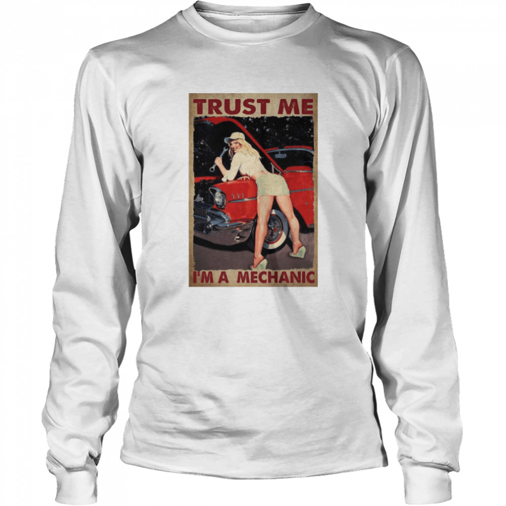 Trust Me I’m A Mechanic Vintage Long Sleeved T-shirt