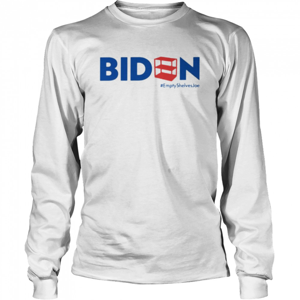 Official biden empty shelves Joe shirt Long Sleeved T-shirt