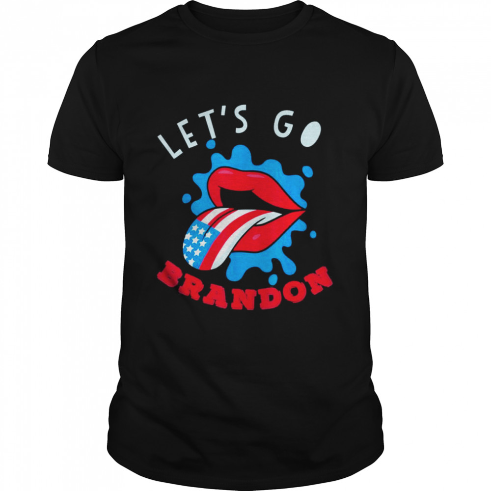 Let’s Go Brandon Usa Tongue Flag Shirt