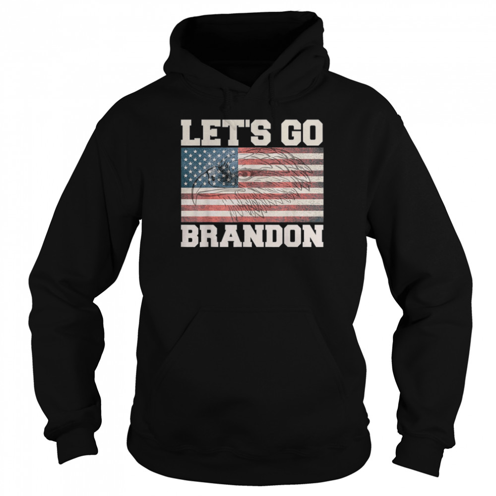 Let’s Go Brandon Chant American Flag Eagle Unisex Hoodie