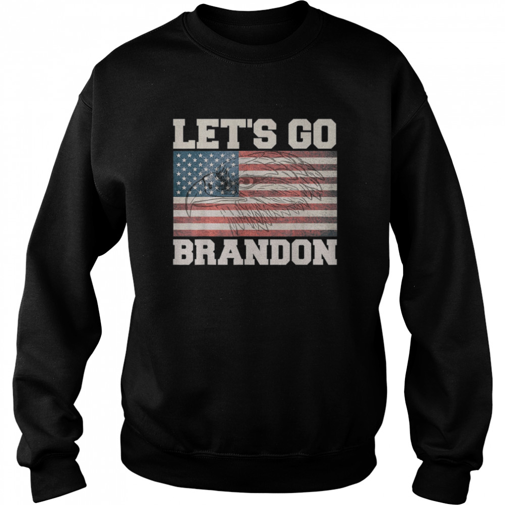 Let’s Go Brandon Chant American Flag Eagle Unisex Sweatshirt