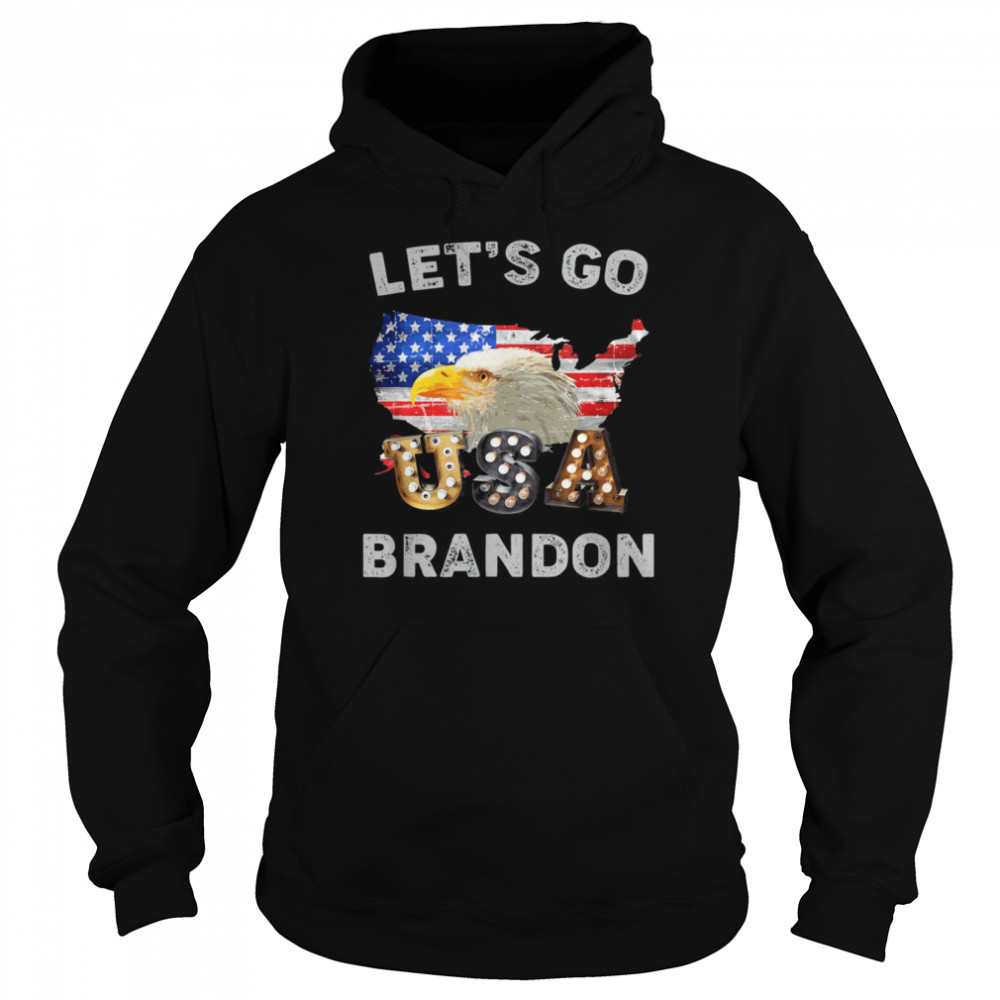 Let’s Go Brandon Conservative Eagle US Flag Unisex Hoodie