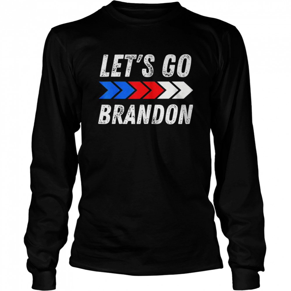 Let’s Go Brandon Conservative US Flag Meme Long Sleeved T-shirt