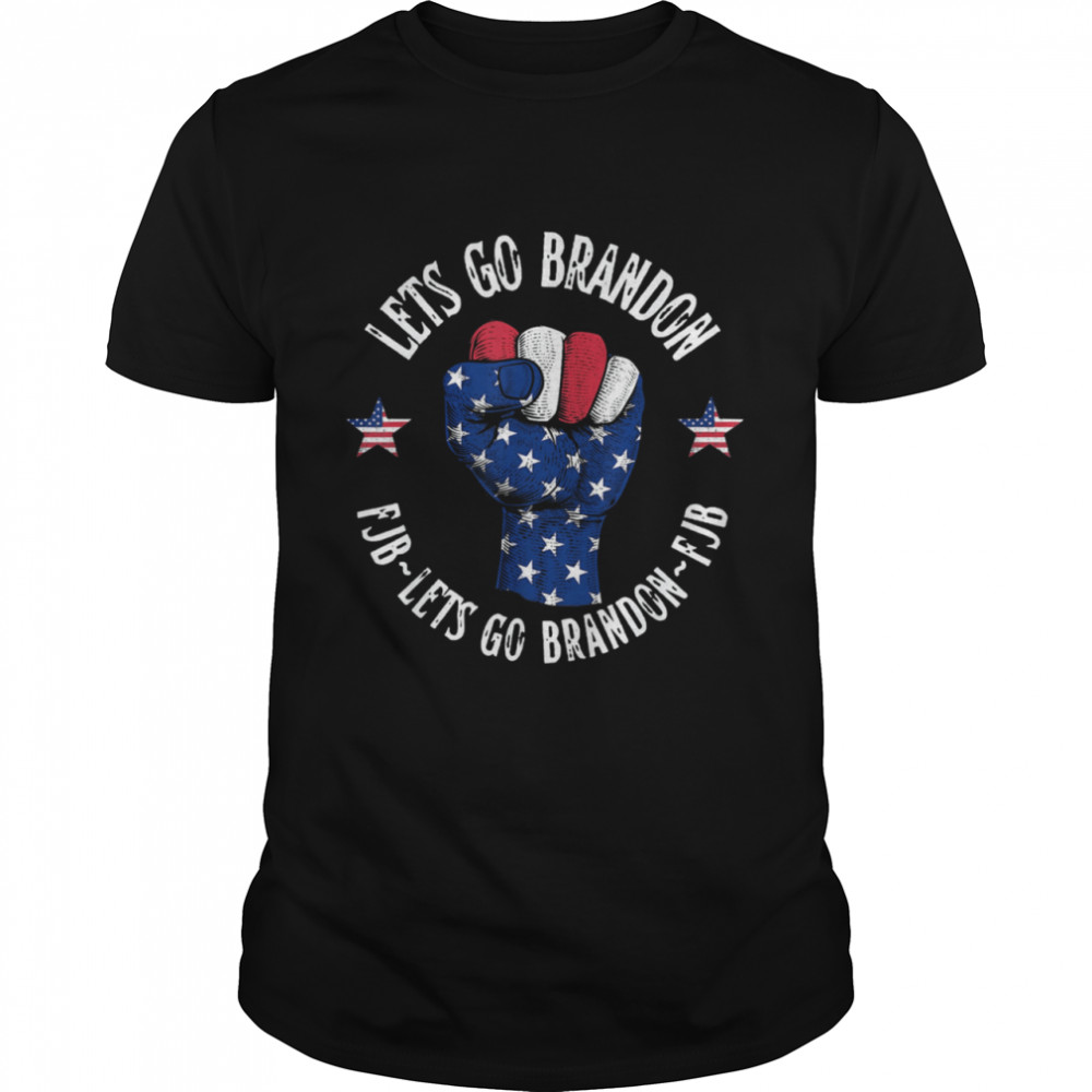 Let’s Go Brandon Fist Hand Flag American Classic Men's T-shirt