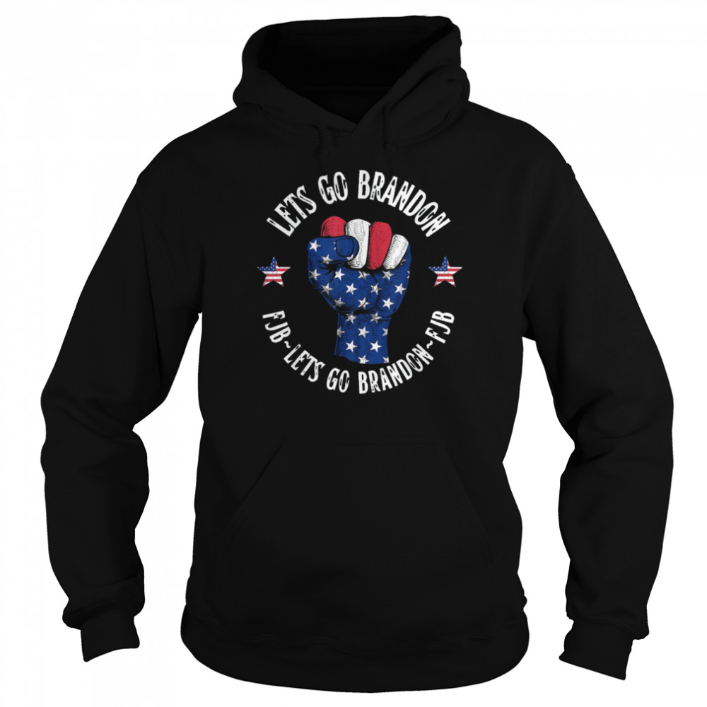 Let’s Go Brandon Fist Hand Flag American Unisex Hoodie