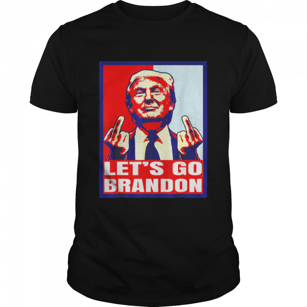 Let’s Go Brandon FJB Conservative US Flag Impeach 46 Classic Men's T-shirt