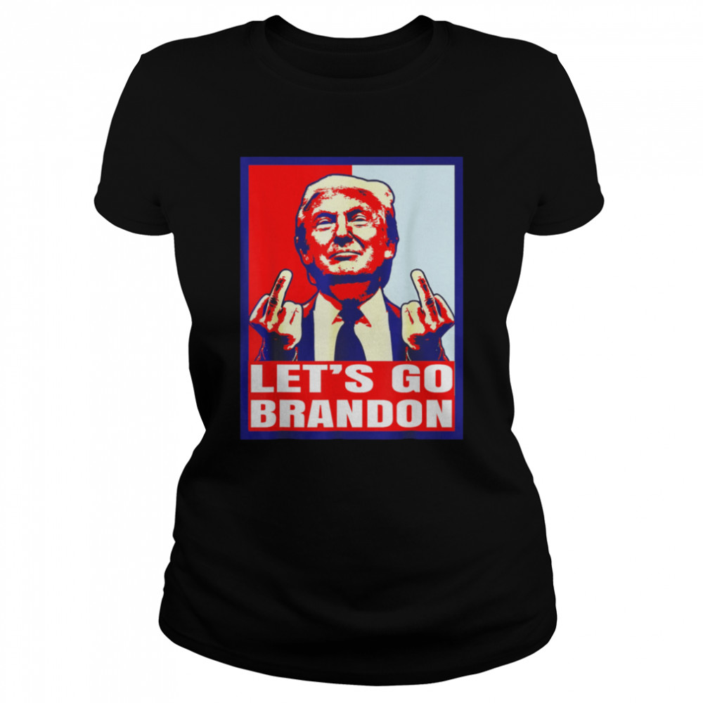 Let’s Go Brandon FJB Conservative US Flag Impeach 46 Classic Women's T-shirt