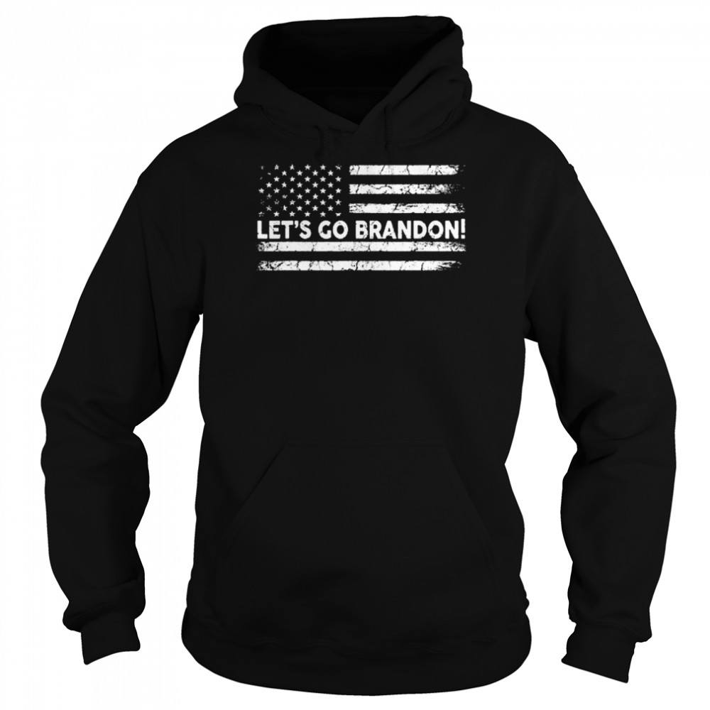 Let’s Go Brandon Joe Biden Chant Impeach Biden USA Flag Unisex Hoodie