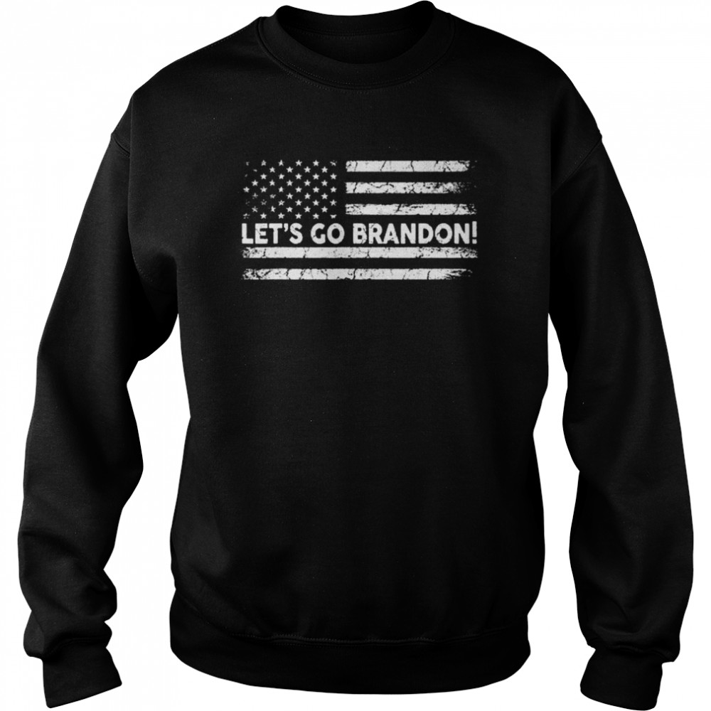 Let’s Go Brandon Joe Biden Chant Impeach Biden USA Flag Unisex Sweatshirt