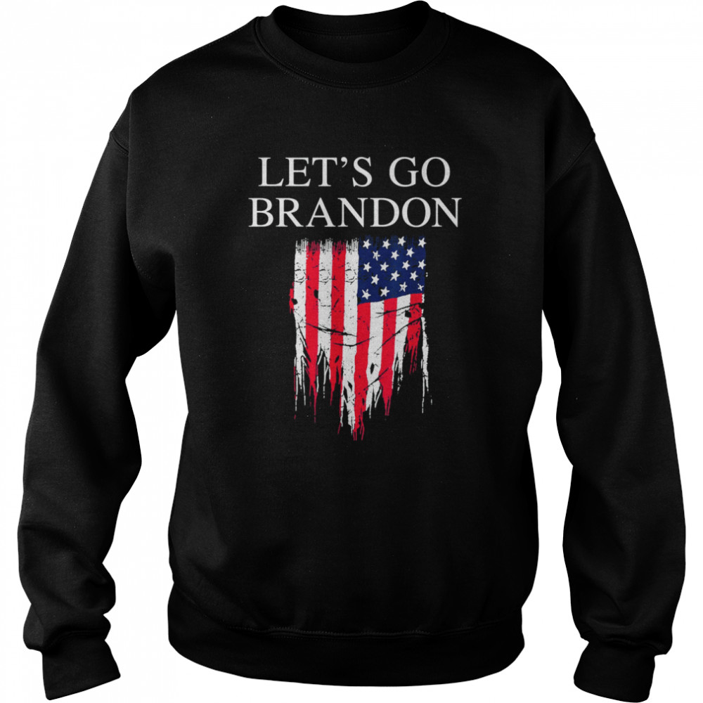 Let’s Go Brandon Joe Biden Conservative USA Flag Unisex Sweatshirt