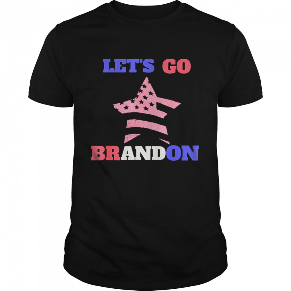 Let’s Go Brandon Star US Flag Classic Men's T-shirt