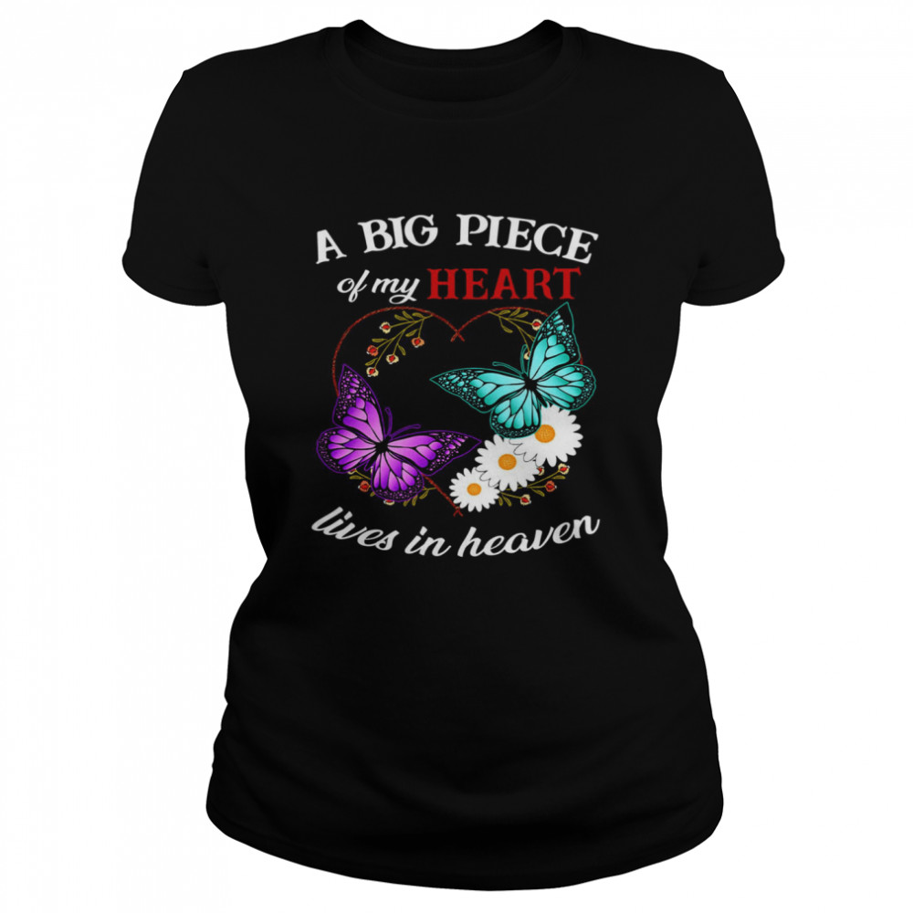 A big piece of my heart lives in heaven shirt Classic Women's T-shirt