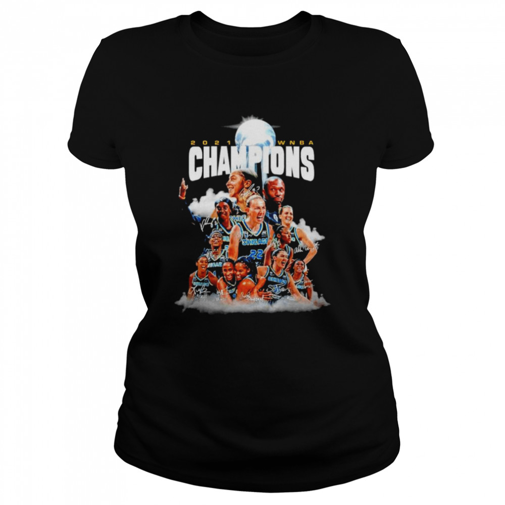 Chicago Sky 2021 WNBA Champions signatures T-shirt Classic Women's T-shirt