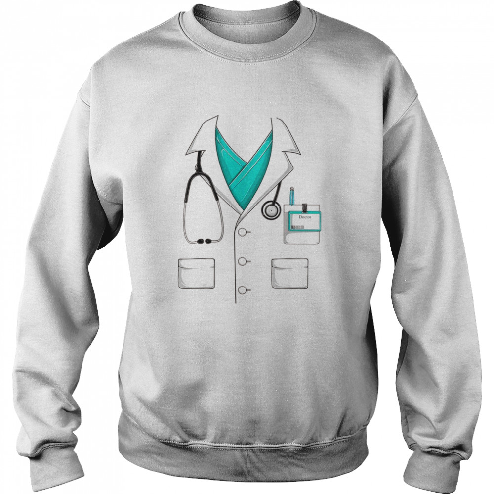 Doctor White Lab Coat Halloween Costume Unisex Sweatshirt