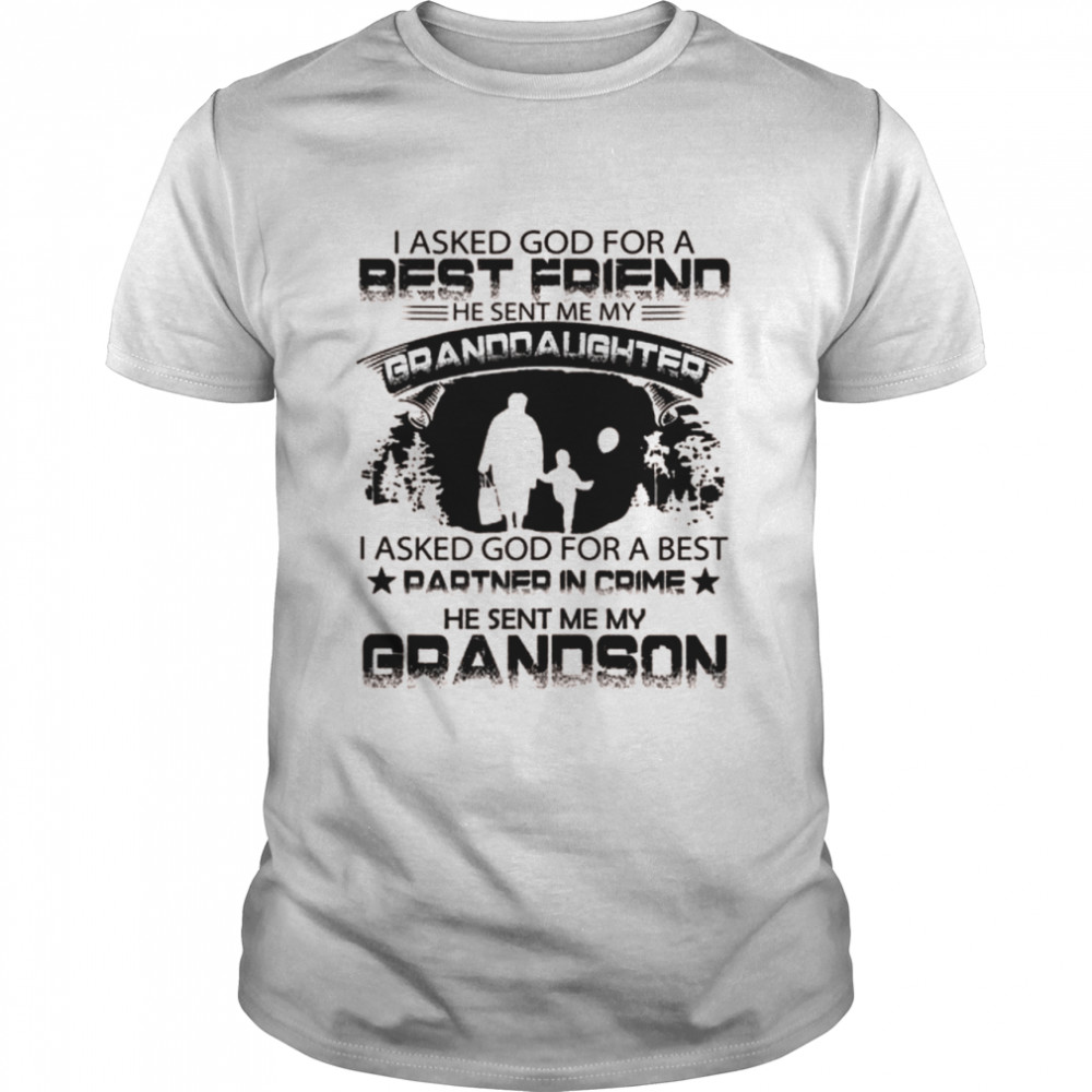 I Asked God For a Best Friend, granny inspirational Classic Men's T-shirt