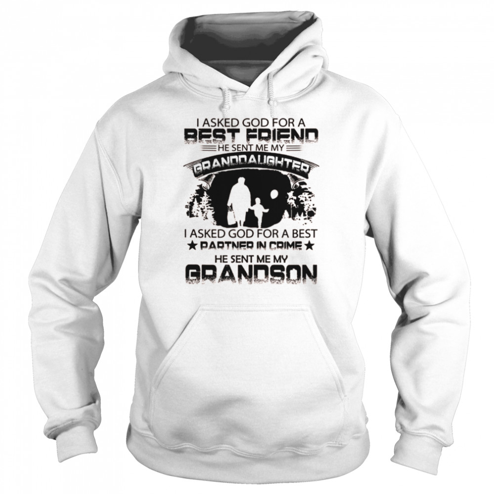 I Asked God For a Best Friend, granny inspirational Unisex Hoodie