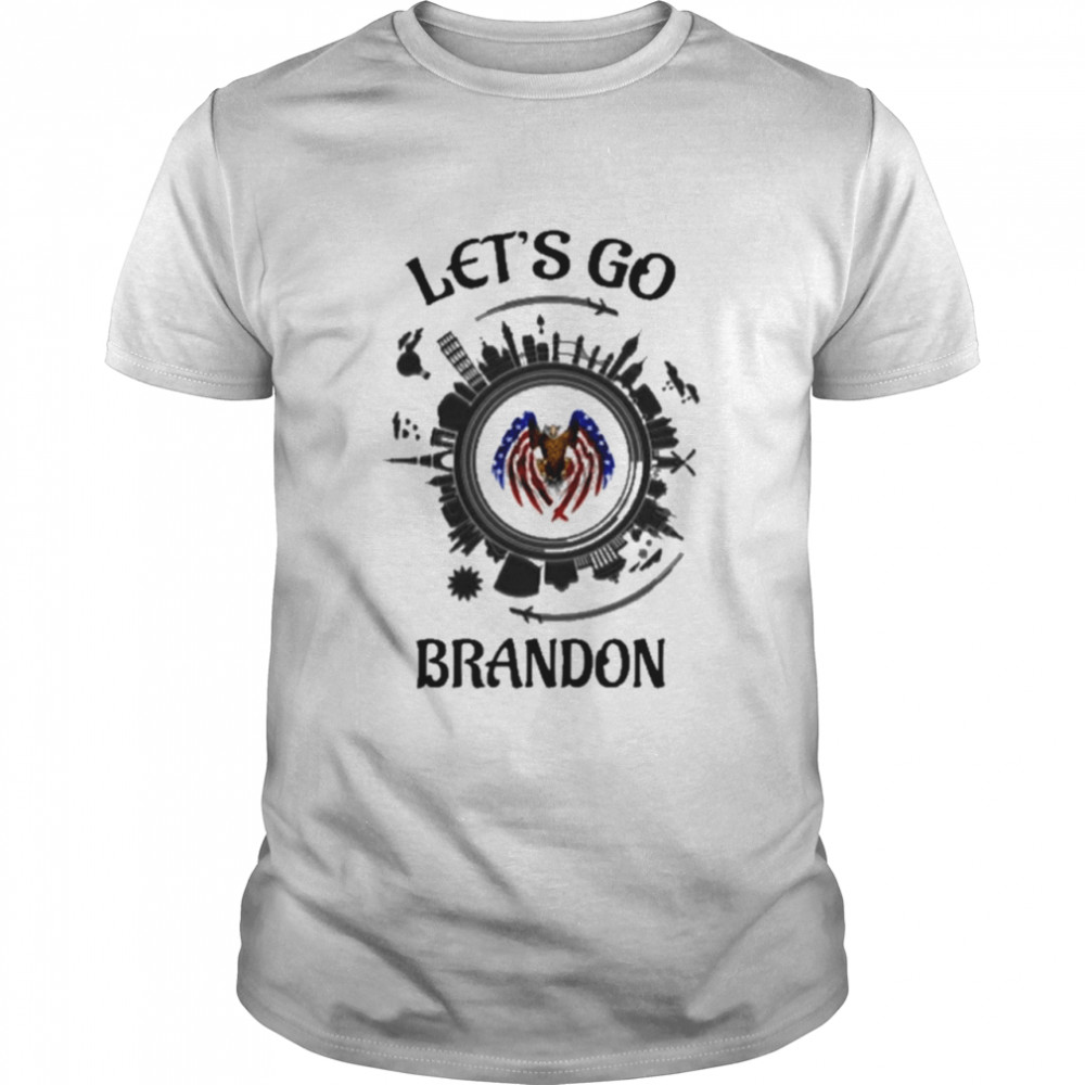 Let’s Go Brandon Fly To World City T-Shirt