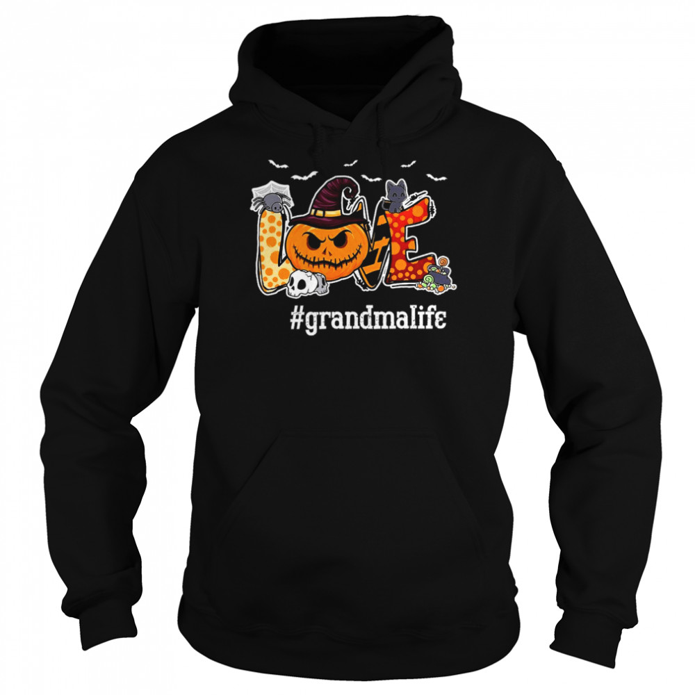 Love Pumpkin Grandma Life Happy Halloween Unisex Hoodie