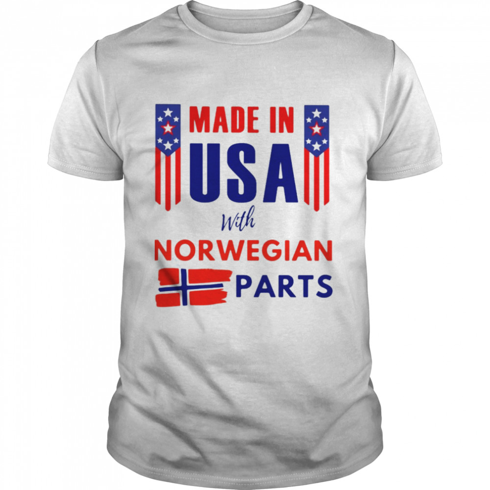 Made In USA With Norwegian Parts  Classic Men's T-shirt