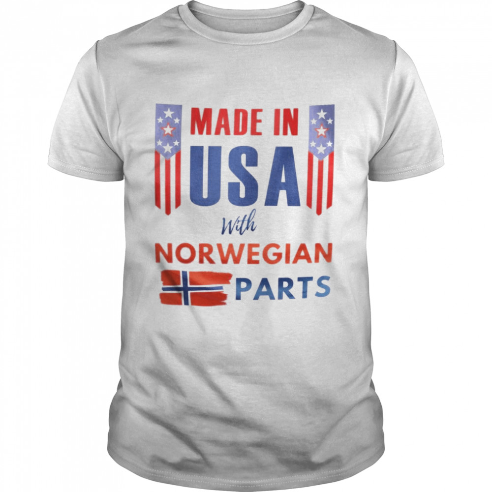 Made in usa with norwegian parts shirt Classic Men's T-shirt