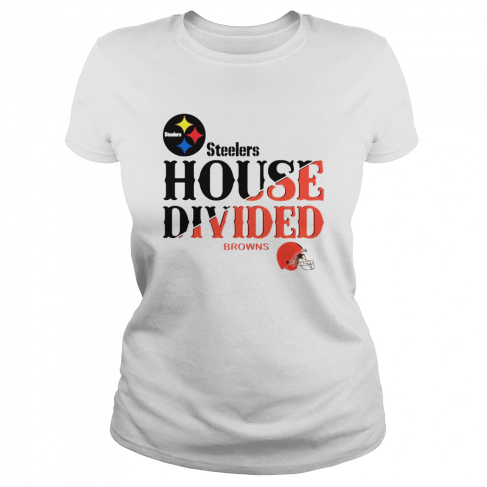 Pittsburgh Steelers house divided Cleveland Browns shirt Classic Women's T-shirt