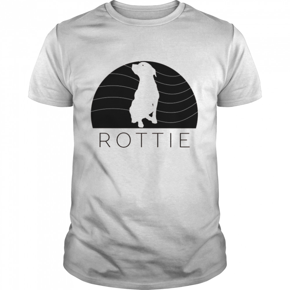 Retro Rottweiler Dog Rottie Puppy Mom Dad Vintage Pet Love Classic Men's T-shirt