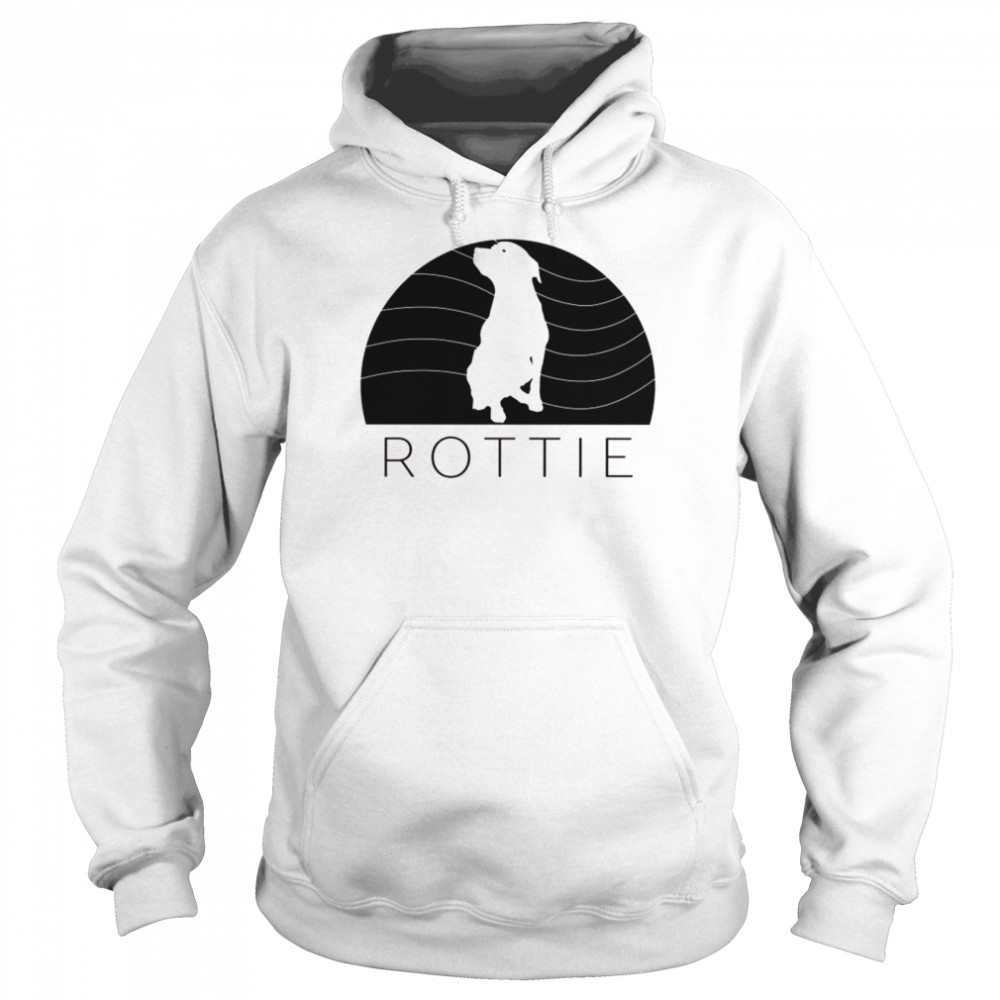 Retro Rottweiler Dog Rottie Puppy Mom Dad Vintage Pet Love Unisex Hoodie