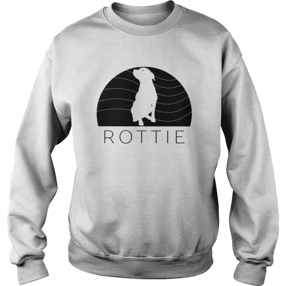 Retro Rottweiler Dog Rottie Puppy Mom Dad Vintage Pet Love Unisex Sweatshirt