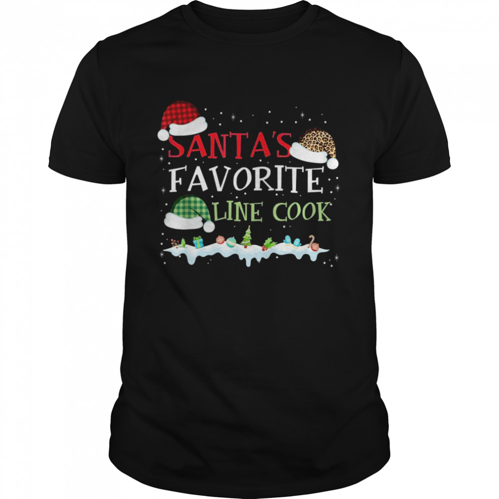 Santa’s Favorite Line Cook Christmas Xmas Classic Men's T-shirt