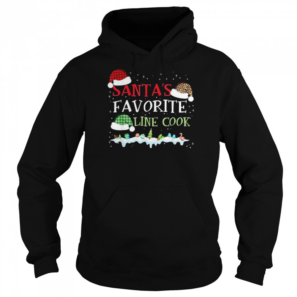 Santa’s Favorite Line Cook Christmas Xmas Unisex Hoodie