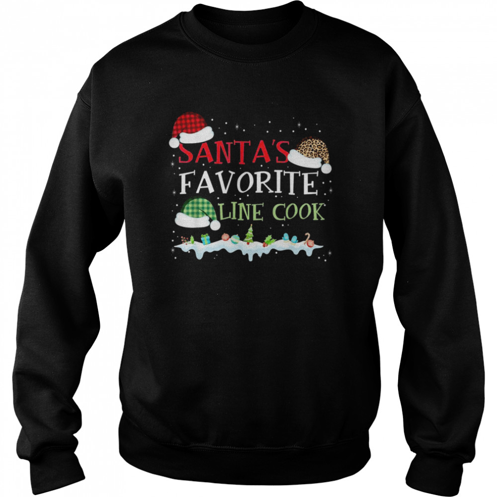 Santa’s Favorite Line Cook Christmas Xmas Unisex Sweatshirt