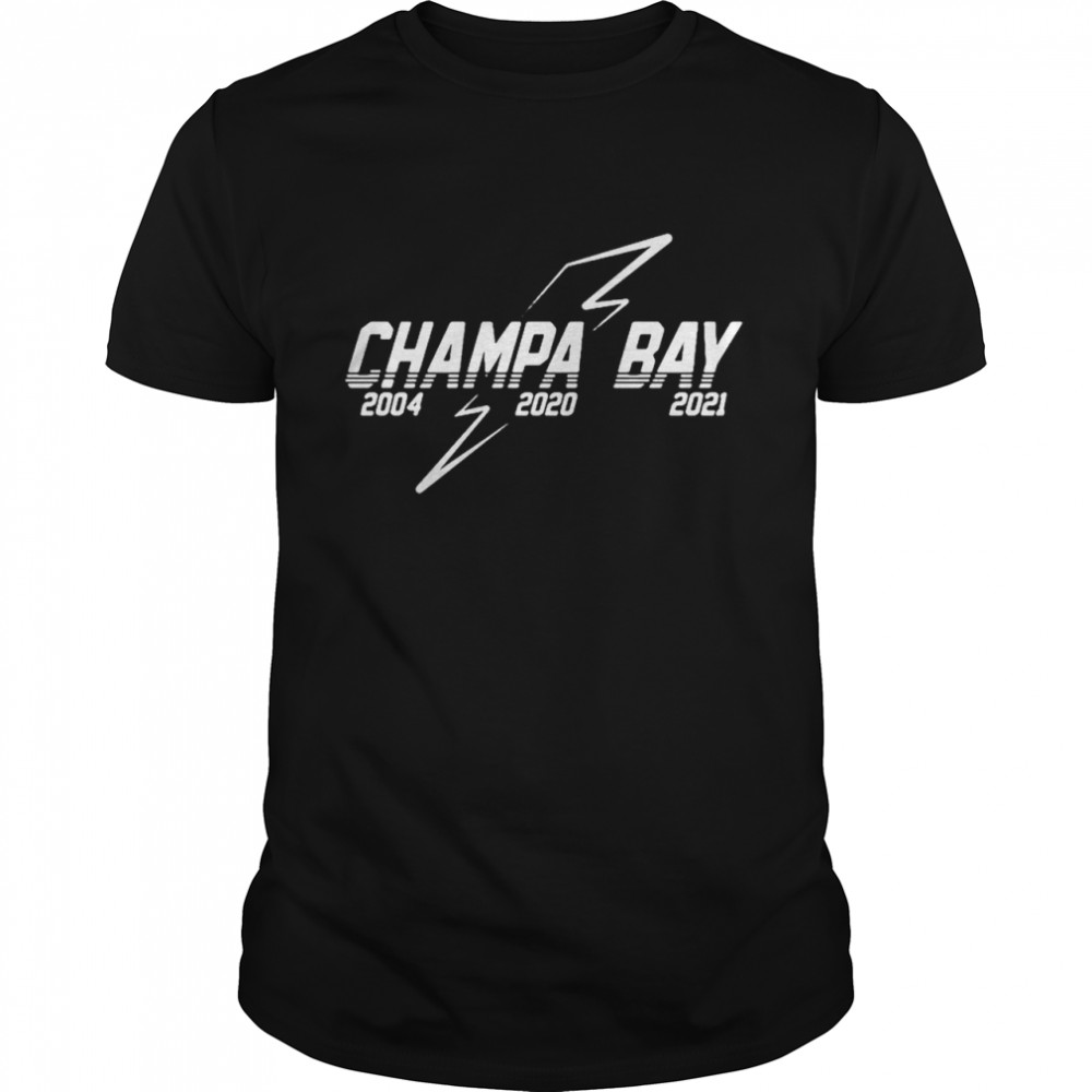 Tampa Bay Lightning Champa Bay 2004 2020 2021 T-shirt