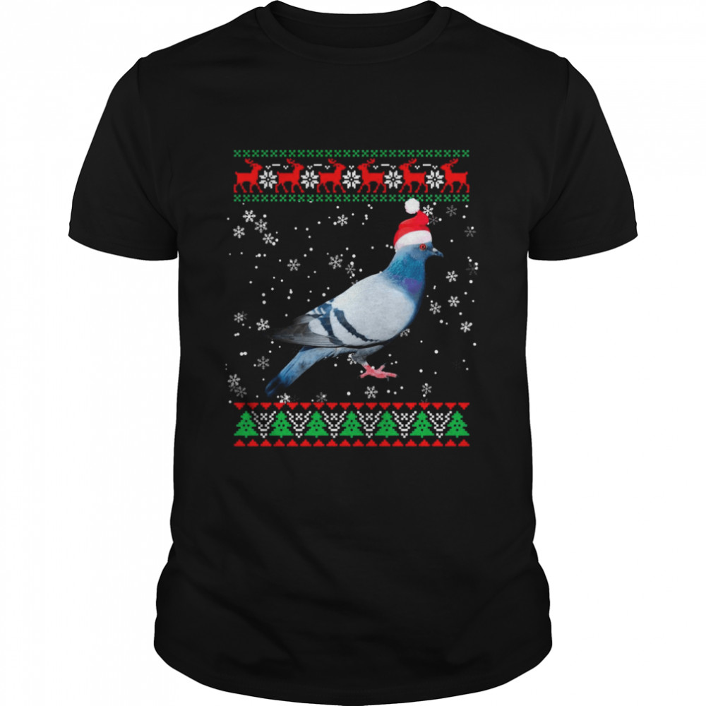 Ugly Xmas Animals Christmas Pigeon Classic Men's T-shirt