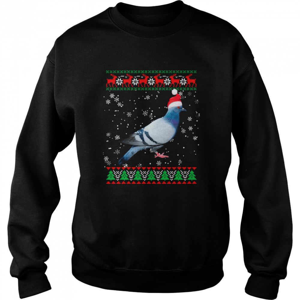 Ugly Xmas Animals Christmas Pigeon Unisex Sweatshirt